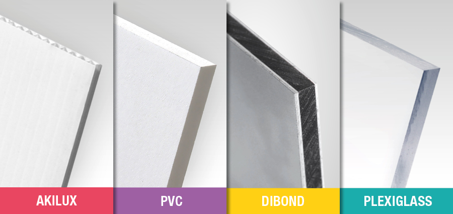 Plaques et panneaux en Dibond Forex PVC