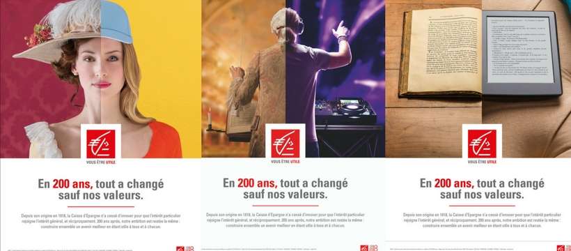 affiche anniversaire caisse d'épargne 