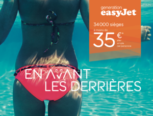 campagne d'affichage 2018 easyjet