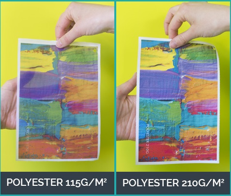 impression sur tissu polyester personnalisé