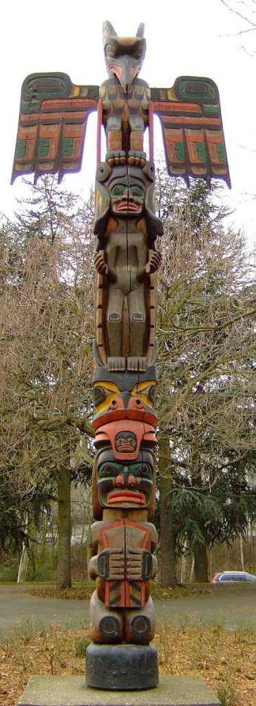 Totem en bois
