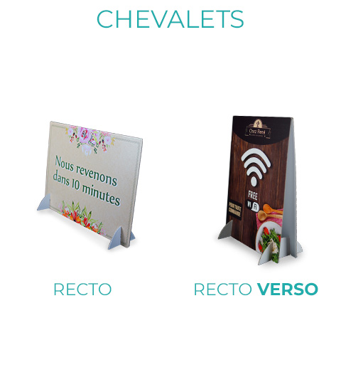 chevalet recto verso