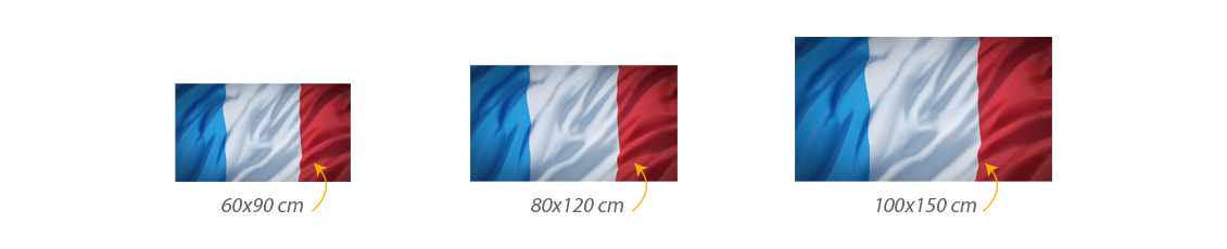 Drapeau personnalisé GASPE 60x105 cm