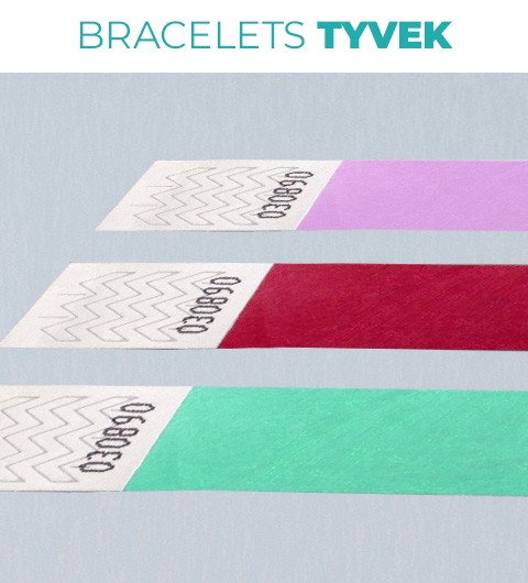 bracelet tyvek sans impression