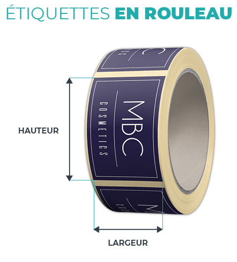 Étiquettes en rouleau