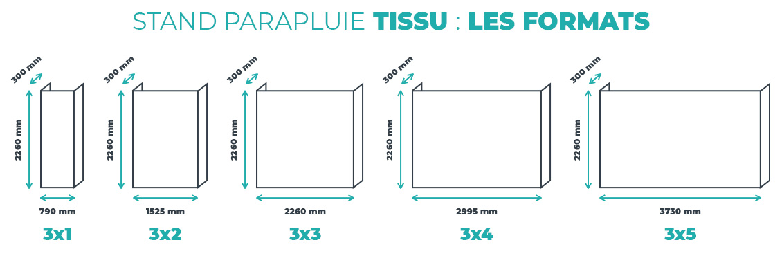 stand parapluie tissu structure